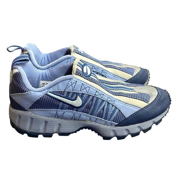 Nike Air Vintage Women's Humara Trail Running Shoe  2000 9 Blue White Zoom Air - Picture 2 of 9